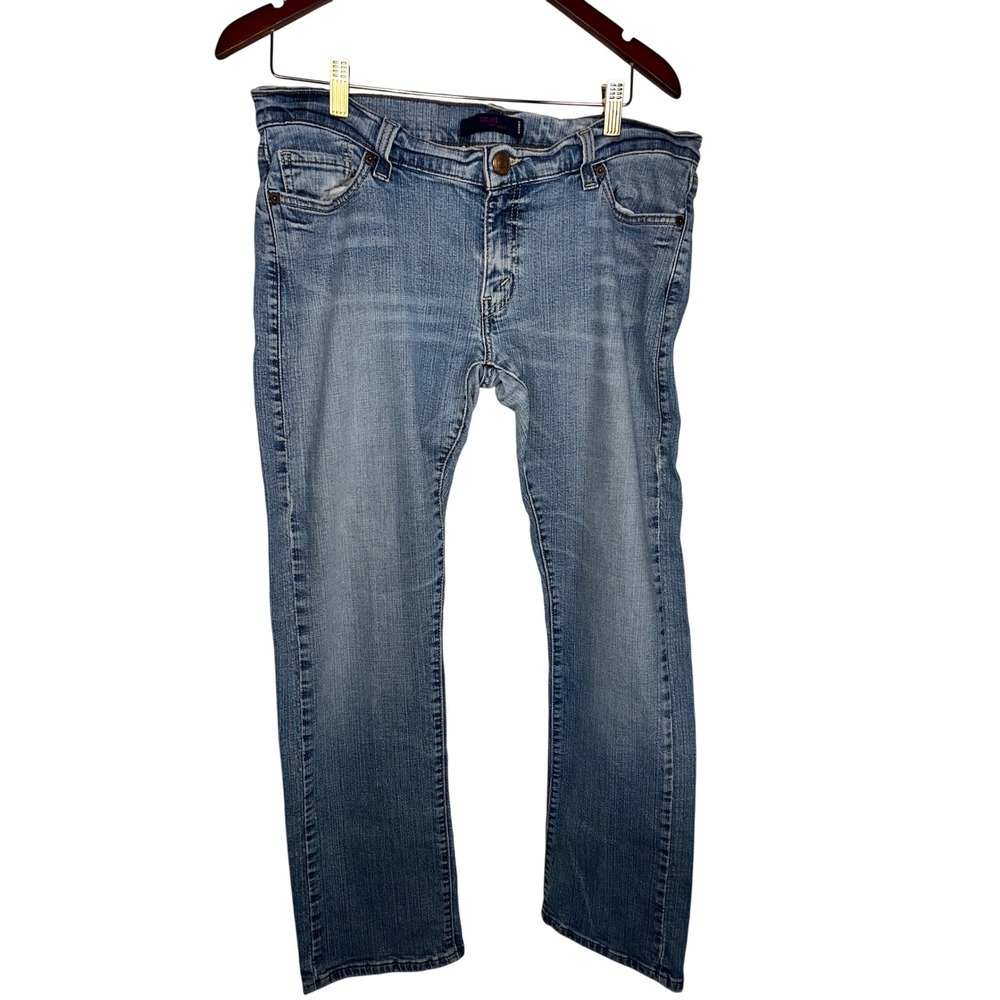 Levi's Tilted 504 Jeans Womens 13 Medium Light Wash Low Rise Straight‎ Leg Y2K